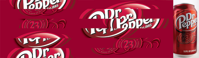 Dr. Pepper logo billboard